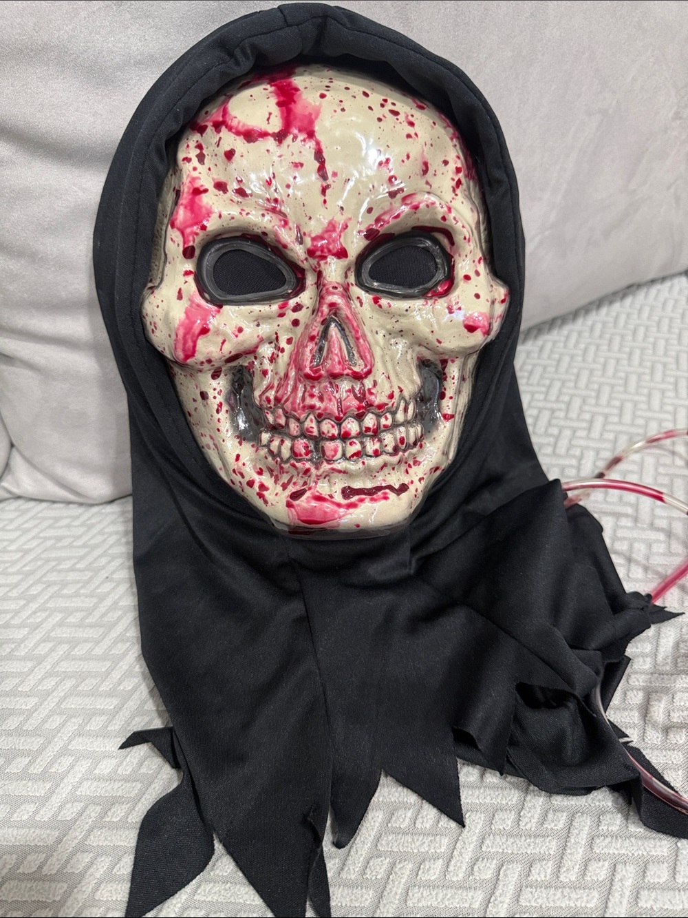 Scream Mask Ghost Face Skeleton Heart Pump Mask Blood Halloween Horror Reaper